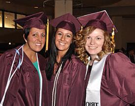 Three female graduates